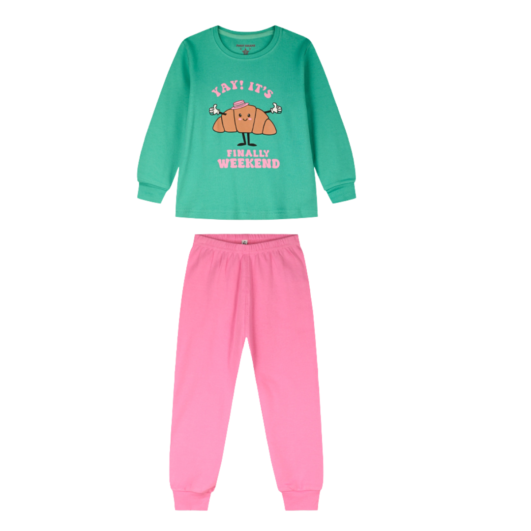 Πυζάμα Βαμβακερή Ροζ Energiers 35-126301-9 - Energiers - MyHouseandKids