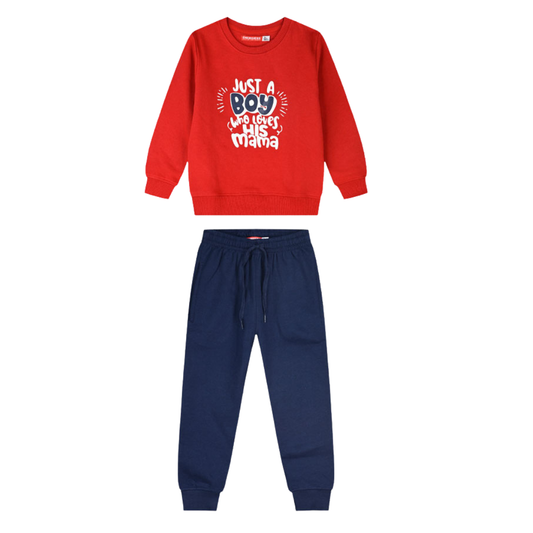 Σετ Φόρμα Παιδικό Κόκκινο-Μπλε - Energiers - MyHouseandKids