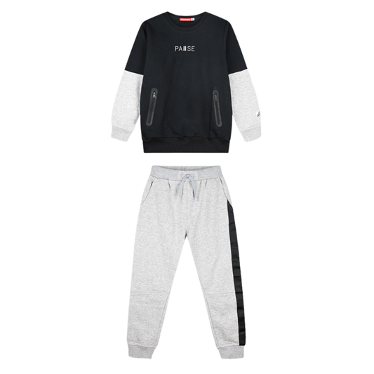 Φόρμα Χειμερινή Μαύρο-Γκρι - Energiers - MyHouseandKids