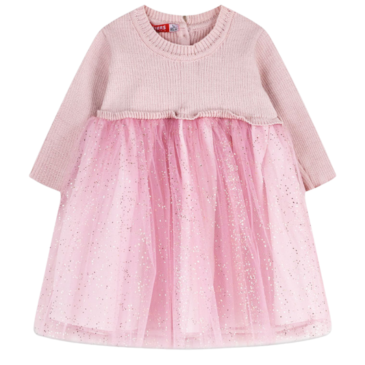 Φόρεμα Ριπ Με Τούλινη Φούστα Ροζ - Energiers - MyHouseandKids