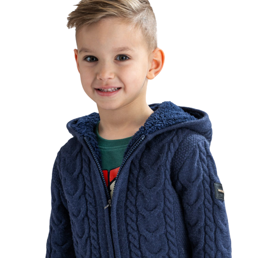 Ζακέτα Χειμερινή Με Γούνα Μπλε - Energiers - MyHouseandKids