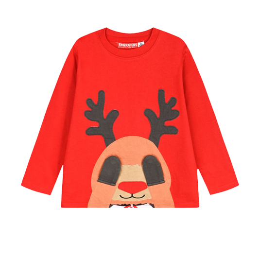 Χριστουγενιάτικη Μπλούζα Ταρανδος Κόκκινο - Energiers - MyHouseandKids