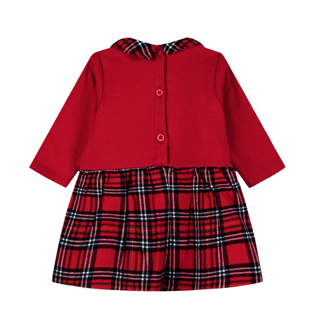  Χριστουγενιατικο Βρεφικό Φορεματάκι Κόκκινο Κάρο  - Energiers - MyHouseandKids