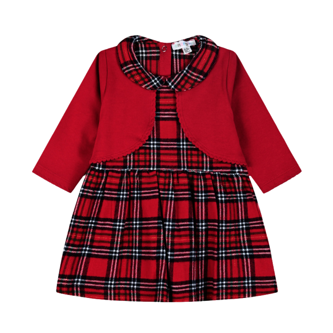  Χριστουγενιατικο Βρεφικό Φορεματάκι Κόκκινο Κάρο  - Energiers - MyHouseandKids