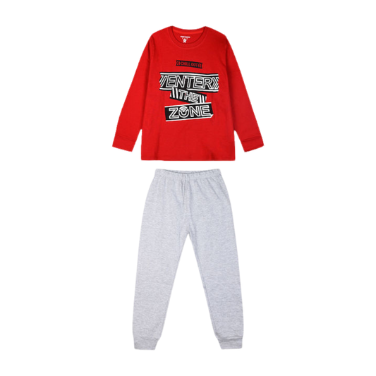 Πυζάμα Βαμβακερή Κόκκινο - Energiers - MyHouseandKids