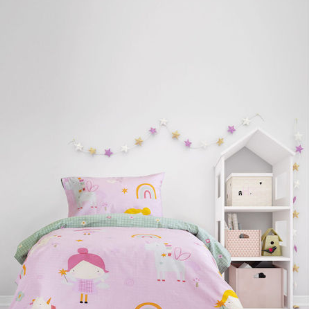 Σεντόνια Σετ  με Λάστιχο Βαμβακερά  Fairy Cherry - Kocoon - MyHouseandKids