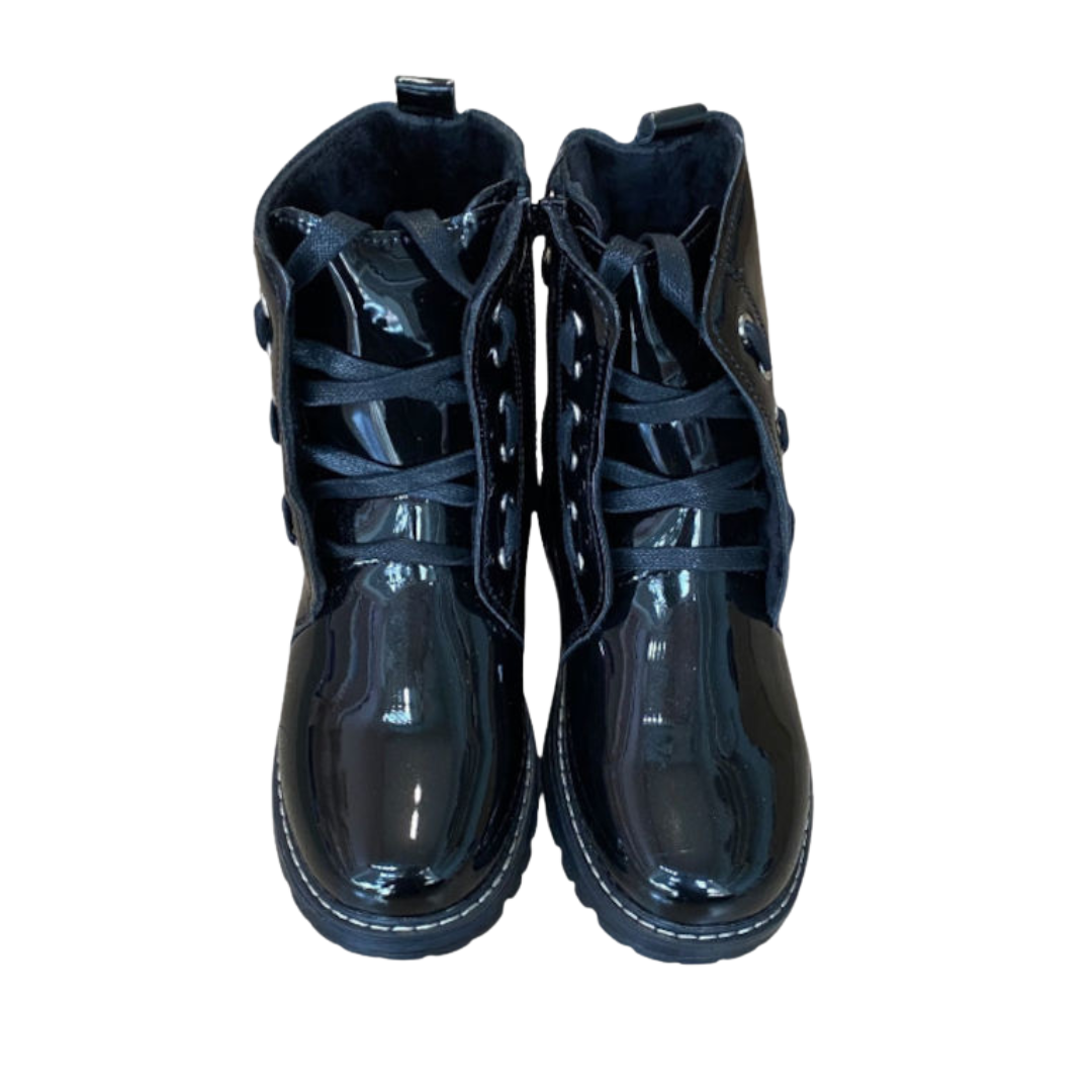 Μποτάκι Παιδικό Μαύρο Λουστρίνι - Fenecia - MyHouseandKids