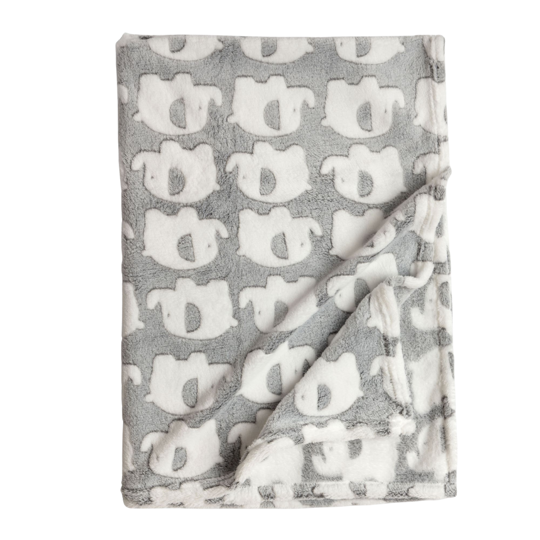 Βρεφική Κουβέρτα Fleece 100cm χ 80cm Γκρι Funky 227-220100-3 - Funky - MyHouseandKids