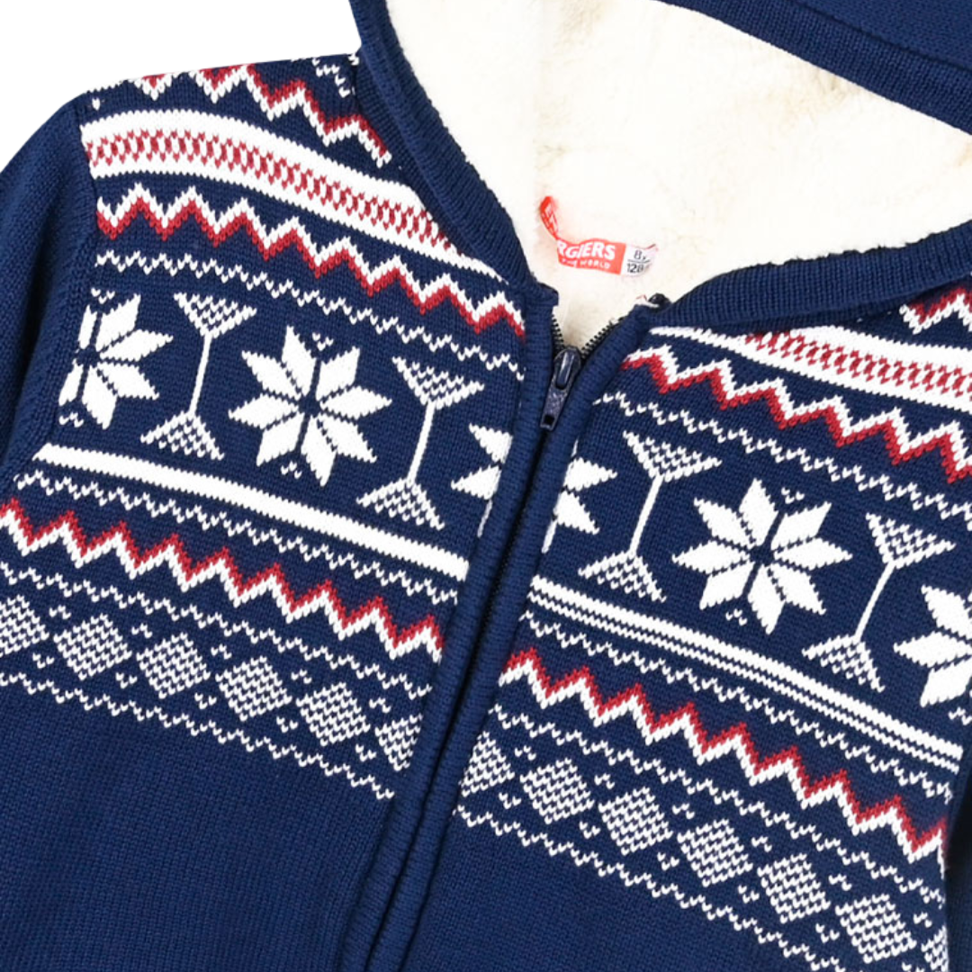 Ζακέτα Πλεκτή Με Fleece Μπλε Αγοριού Energiers 12-124115-6 - Energiers - MyHouseandKids