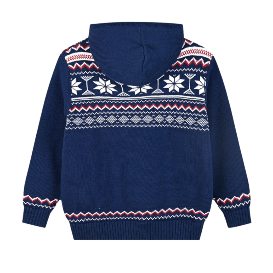 Ζακέτα Πλεκτή Με Fleece Μπλε Αγοριού Energiers 12-124115-6 - Energiers - MyHouseandKids