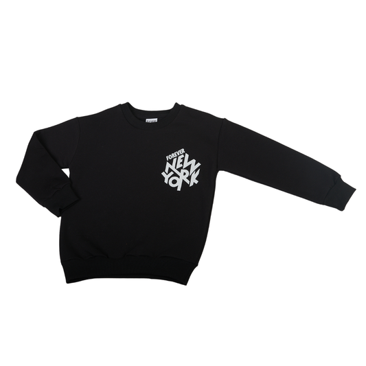 Μπλούζα Φούτερ Μαύρο "Forever New York" - Trax - MyHouseandKids