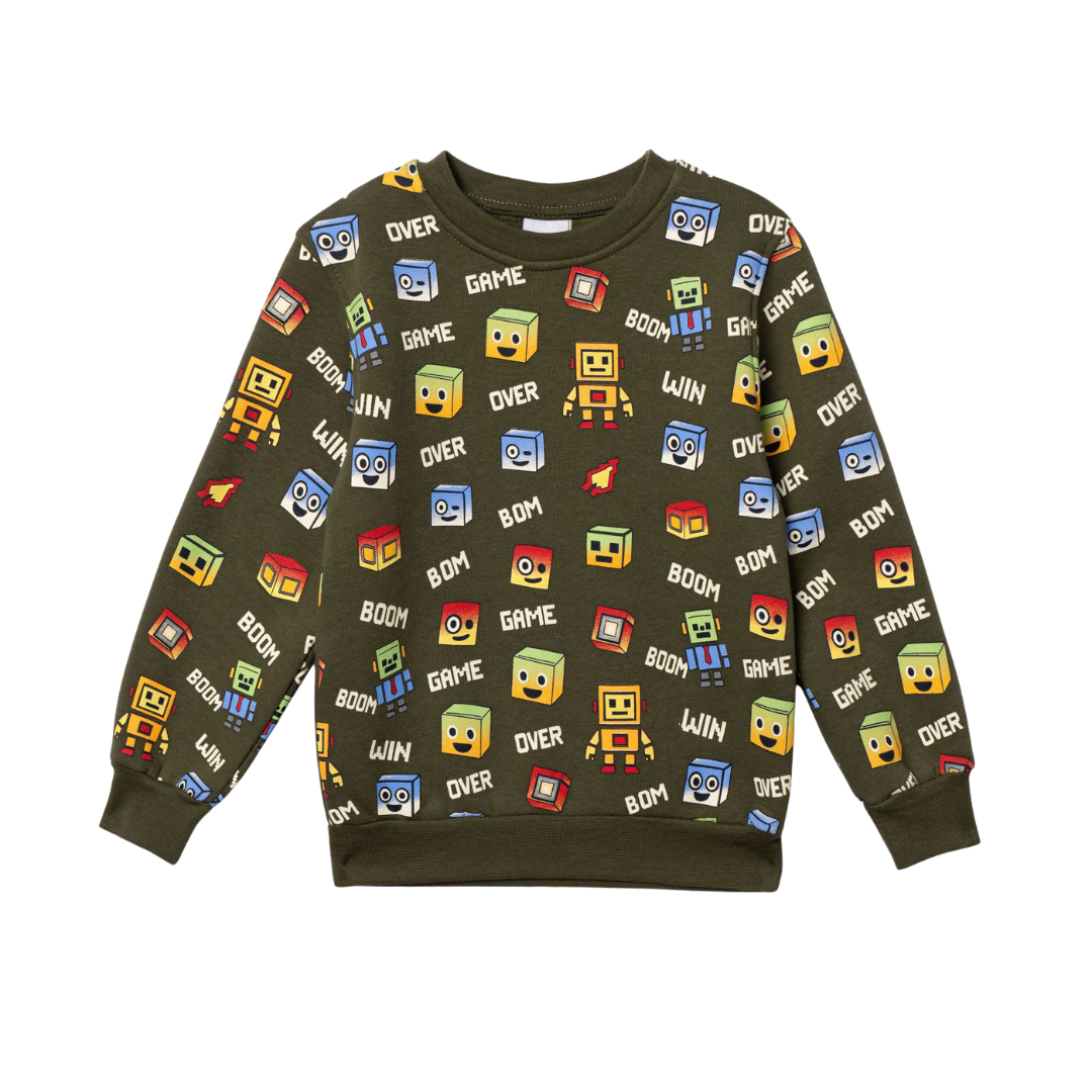 Μπλούζα Φούτερ Χακί Funky 227-392106-2 - Funky - MyHouseandKids
