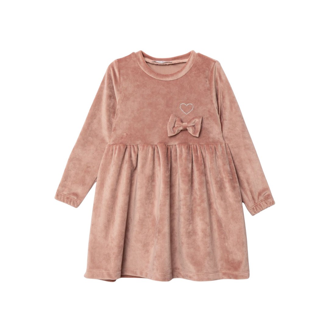 Φόρεμα Βελουτέ Ροζ Funky 227-729120-1 - Funky - MyHouseandKids
