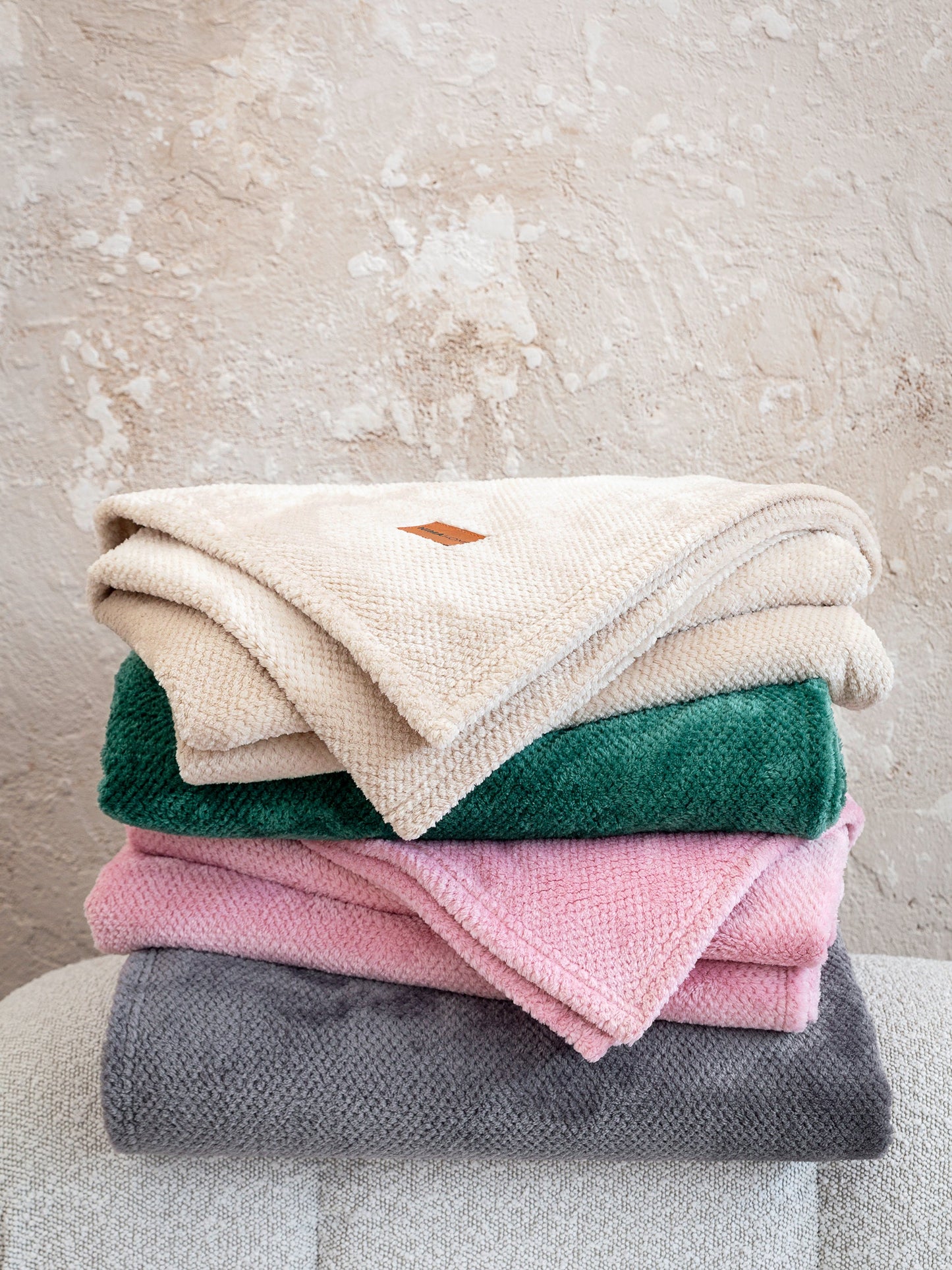Κουβέρτα καναπέ Jacquard 130x170 - Mellow Pink