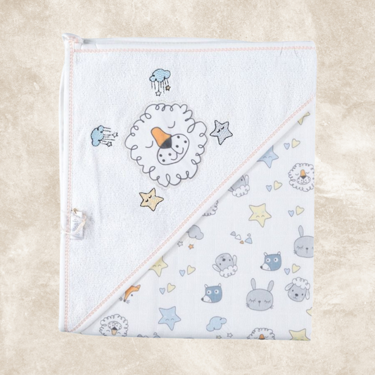 Kάπα Βρεφική Με Μουσελίνα Εκρού - Bibaby - MyHouseandKids