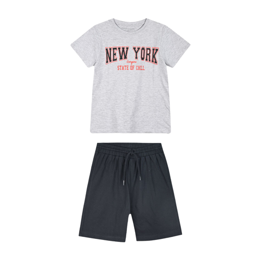 Kαλοκαιρινό Σετ Μαύρο - Energiers - MyHouseandKids-new-york-kalokairinarouxa-pairikarouxa-dora-vamvakera-set-agori-gkri-mavro-energiers-myhouseandkids