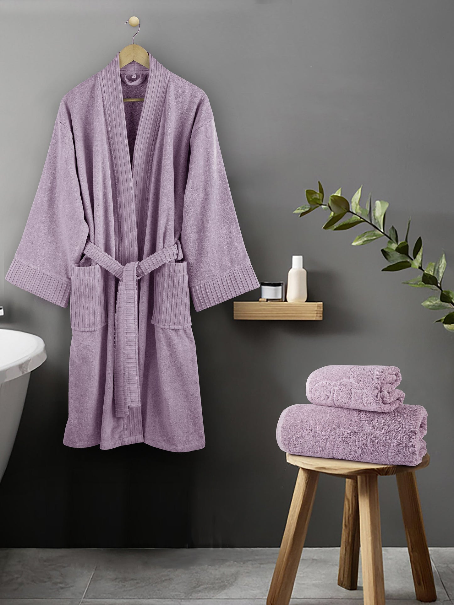 Μπουρνούζι Kimono - Large - Velvet Lilac