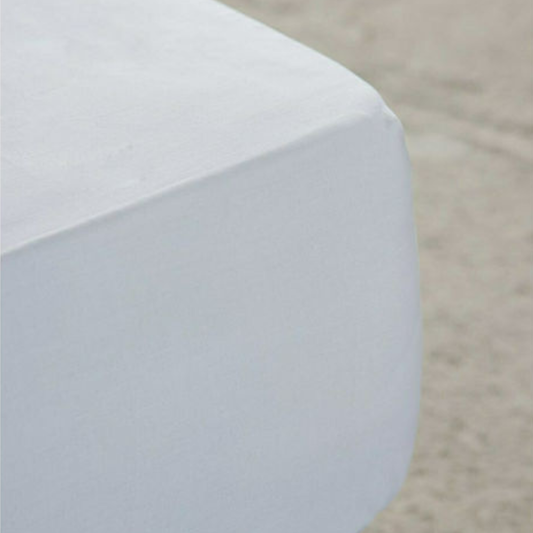 Σεντόνι Βαμβακοσατέν King Size με Λάστιχο Superior White 180x200x34 - Νima - MyHouseandKids