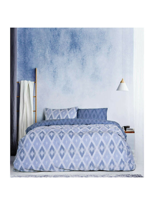 Κουβερλί Kocoon Μονό  Rombus Blue 160x245cm - NimaHome - Kocoon - MyHouseandKids