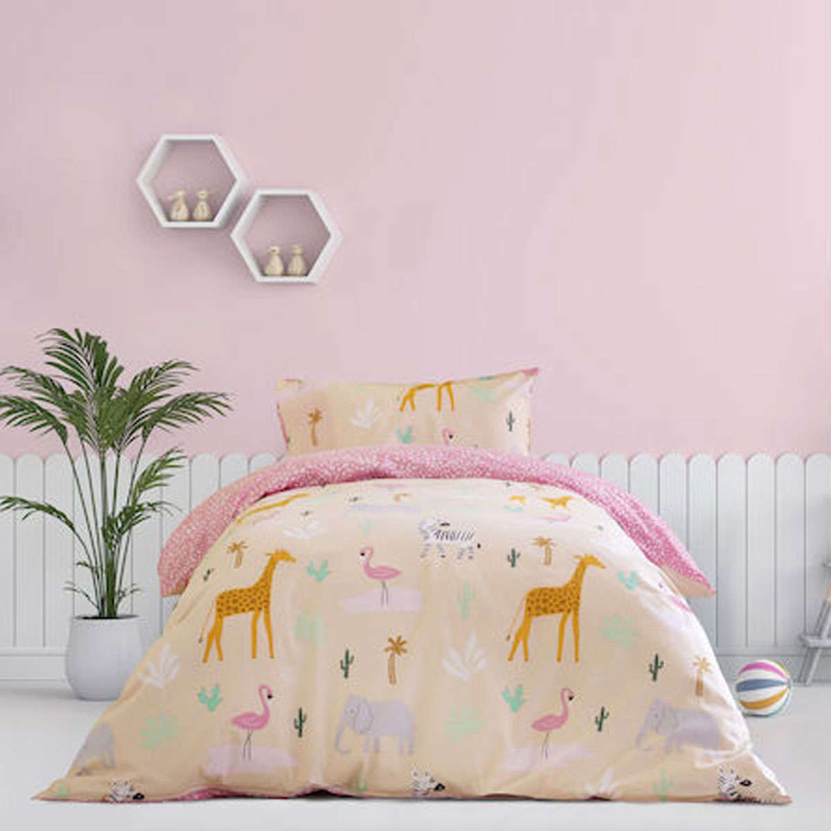 Κουβερλί Μονό Kocoon Safari Poζ 160x240cm - NimaHome-Kocoon-MyHouseandKids