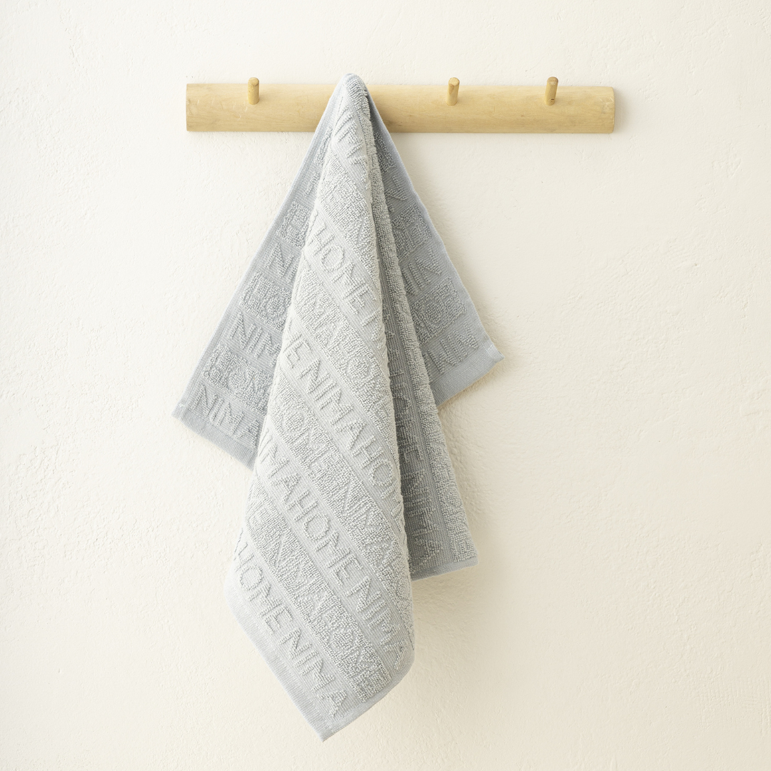 Πετσέτα Ζακάρ Label Classy Gray 40x60cm Nima - Nima - MyHouseandKids