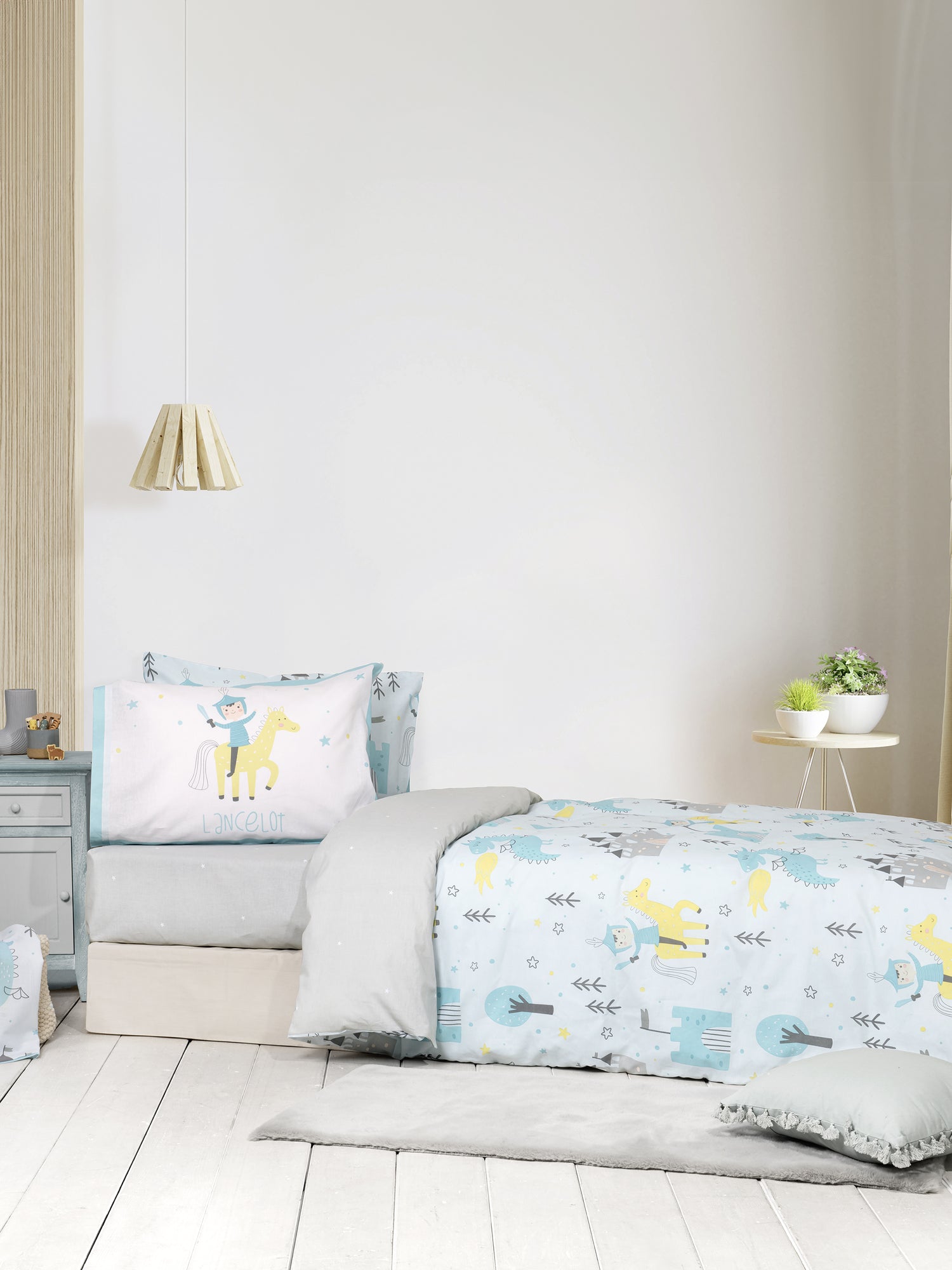 Σετ Σεντόνια Μονά με Λάστιχο Βαμβακερά Lancelot - NimaHome - MyHouseandKids