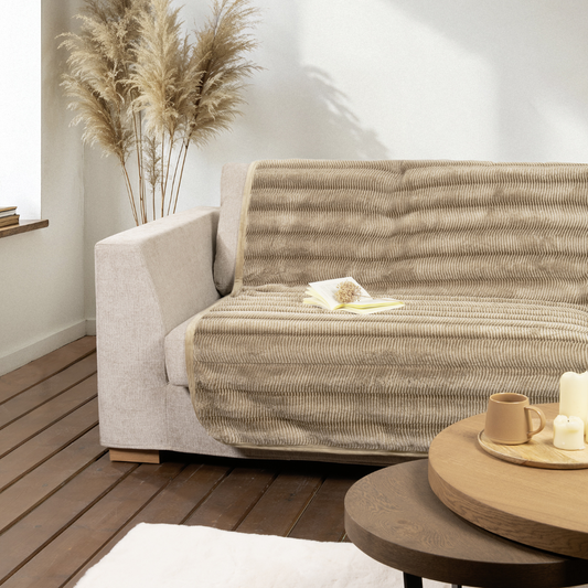 Ριχτάρι Αντιολισθητικό Γούνινο Lunetta Beige Nima Home - Nima - MyHouseandKids