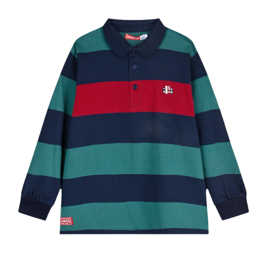 Mπλούζα Πολο Μακρυμάνικη Τρίχρωμη - Energiers - MyHouseandKids