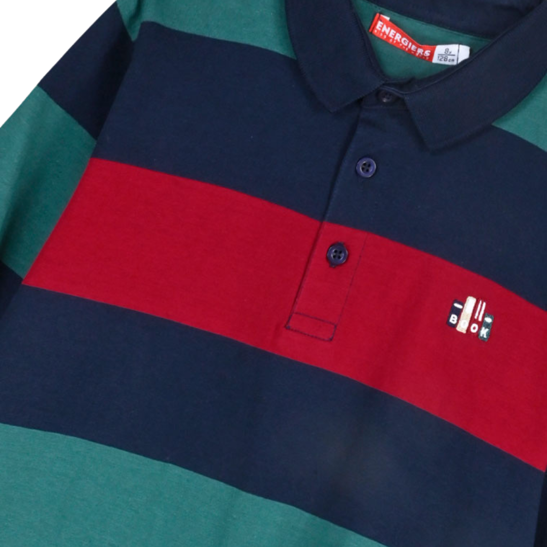 Mπλούζα Πολο Μακρυμάνικη Τρίχρωμη - Energiers - MyHouseandKids