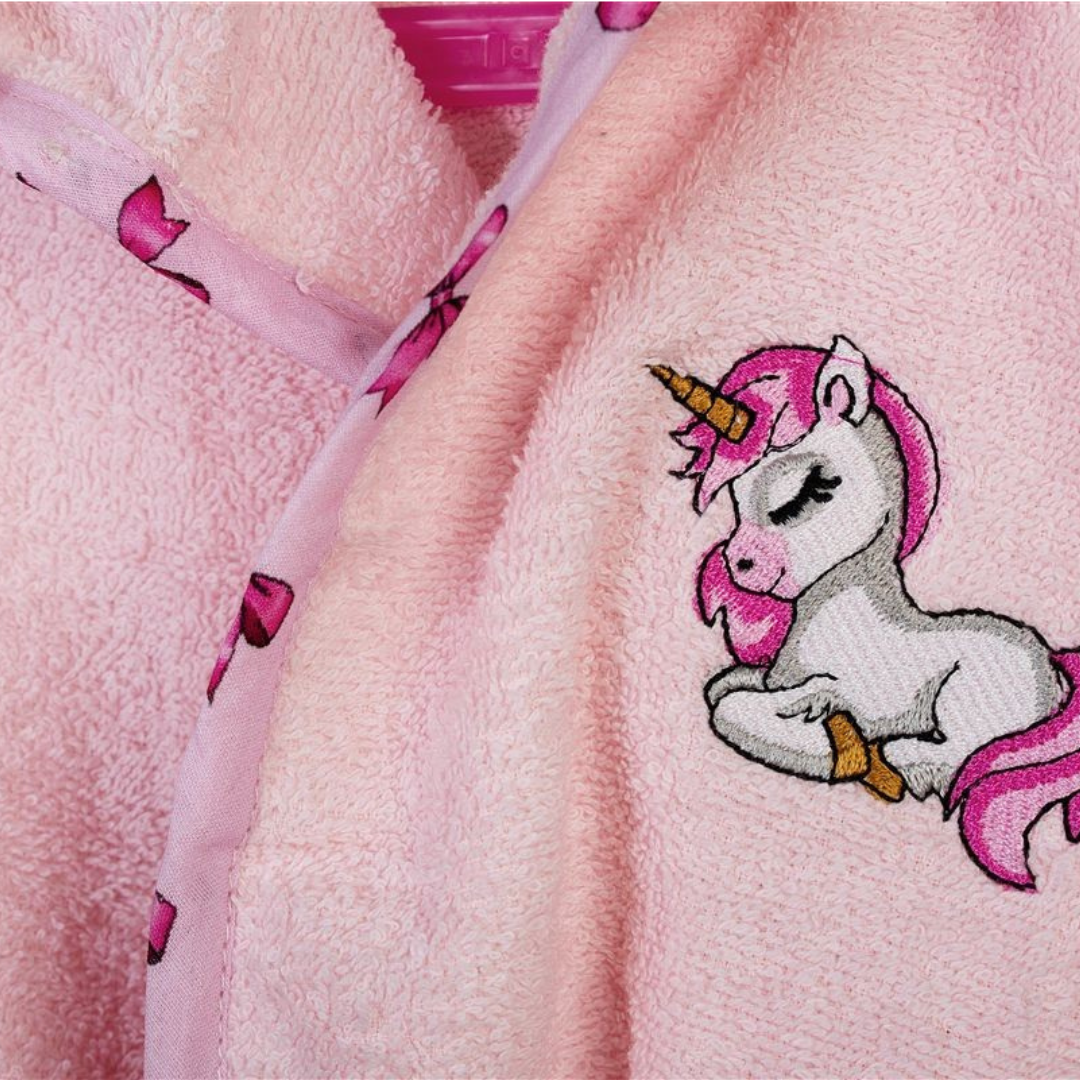 Mπουρνούζι Παιδικό Ροζ Kids Unicorn Σε Κουτί Πολυτελείας Dimcol - Dimcol - MyHouseandKids