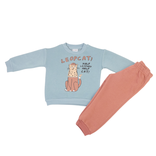 Φόρμα Φούτερ Mέντα Leocat - Trax - MyHouseandKids