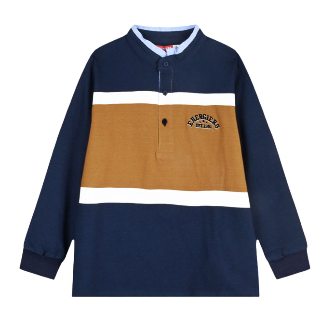 Mπλουζα Mε Μαο Γιακά Μπλε - Energiers - MyHouseandKids