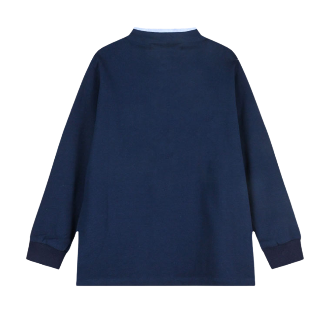 Mπλουζα Mε Μαο Γιακά Μπλε - Energiers - MyHouseandKids