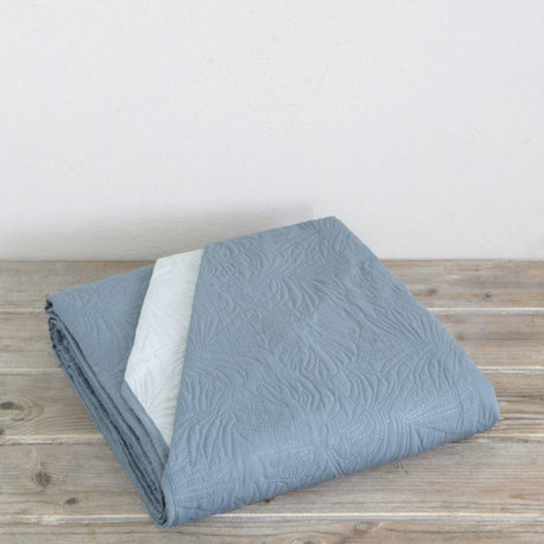 Κουβερλί Μονό Microfiber Light Gray / Gray Petrol 160x240cm - Nima- MyHouseandKids