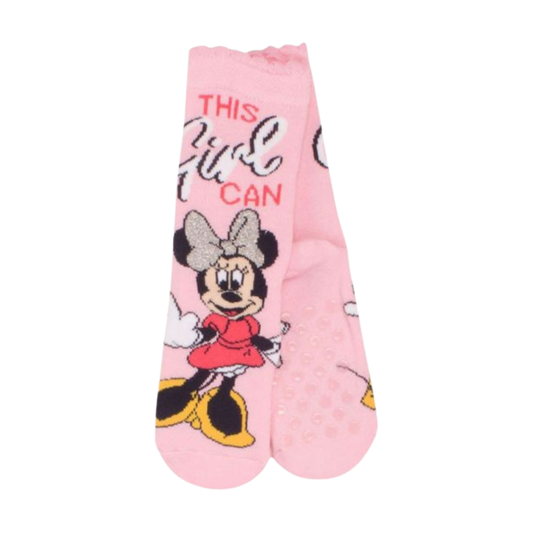 Καλτσες Παιδικές με Τάπες Minnie 1 Zεύγος - Disney - MyHouseandKids