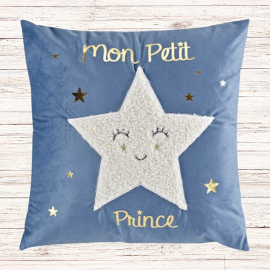 Μαξιλάρι διακοσμητικό Σχ. Mon petit - FlamingoHomeTextiles - MyHouseandKids