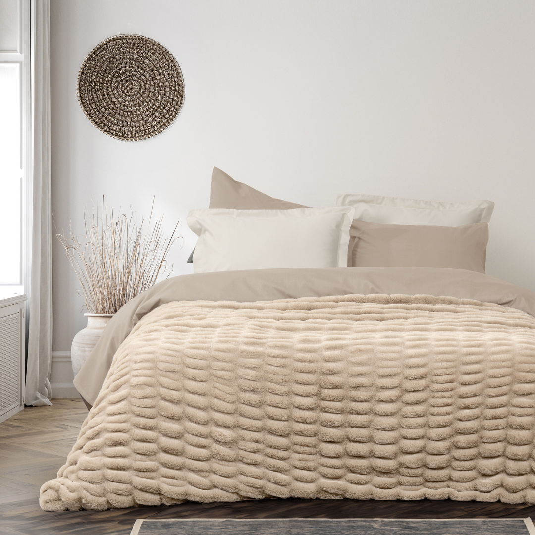Κουβέρτα Mossy Βeige 220x240cm - Nima - MyHouseandKids