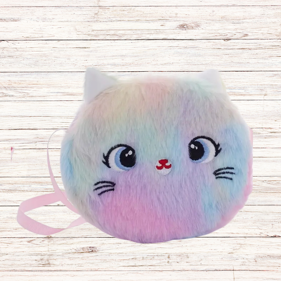 Τσαντάκι Βελουτέ Στρογγυλο Πολυχρωμο - MyHouseandKids