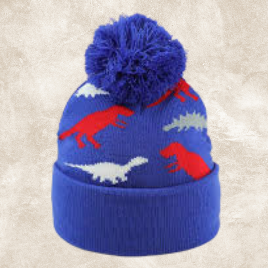 Σκουφάκι Μπλε με Δεινοσαυράκια - MyHouseandKids