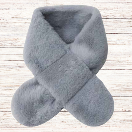 Κασκόλ Παιδικό Γούνινο Σιέλ - MyHouseandKids