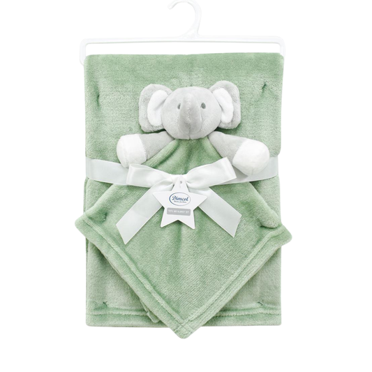 Nάνι Πανακι Παρηγοριας & Κουβερτάκι Fleece Πράσινο 75x100cm - Dimcol - MyHouseandKids