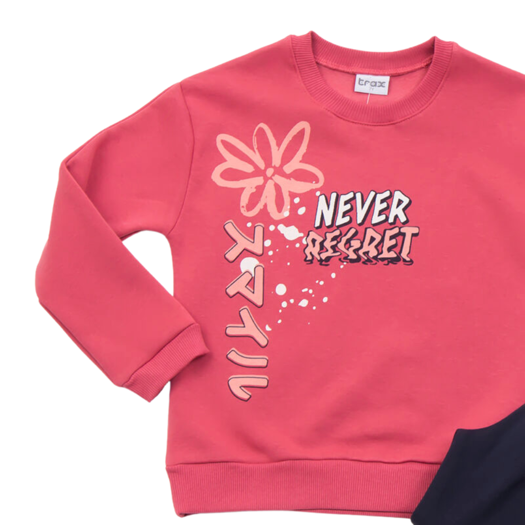 Φόρμα Φούτερ "Never Regret" - Trax - MyHouseandKids