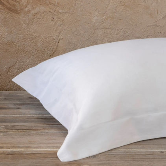 Μαξιλαροθήκες Σετ Oxford Satin 52x72εκ. White - Nima - MyHouseandKids