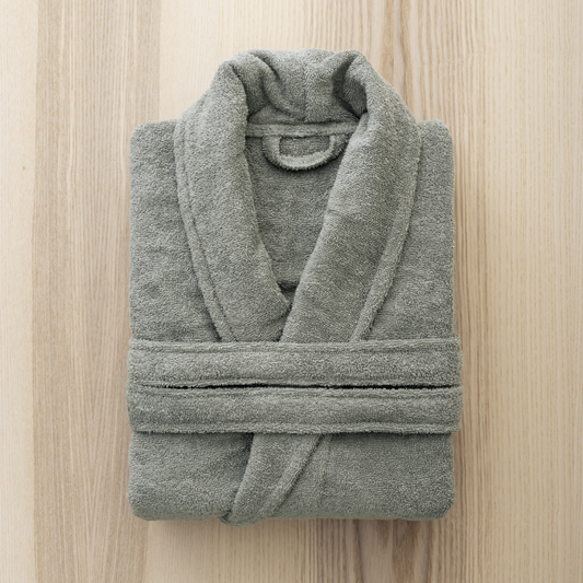 Μπουρνούζι Κιμονό Ενηλίκων Pure - Gray 350 gsm Small Νima