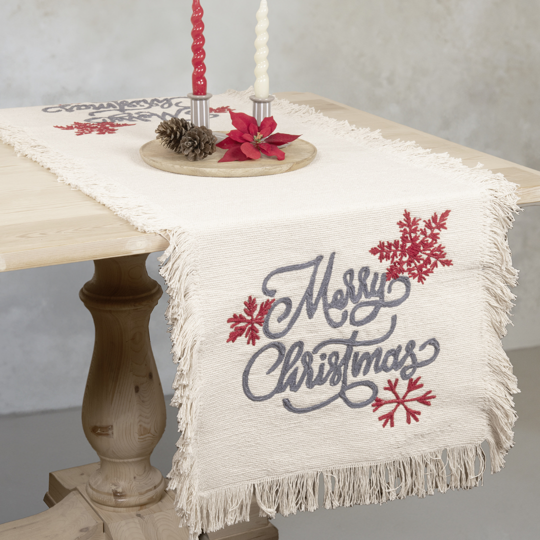 Runner Μπεζ Χριστουγεννιάτικο Nima - NimaHome - MyHouseandKids