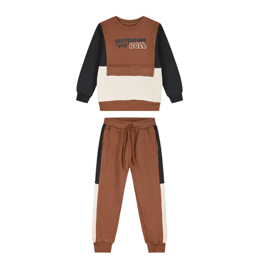 Φόρμα Σετ Σοκολά "Skateboard Roll" - Energiers - MyHouseandKids