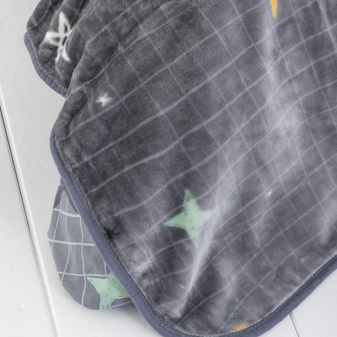 Κουβέρτα Βελουτέ Γκρι Starlight Nima Home - Nima - MyHouseandKids