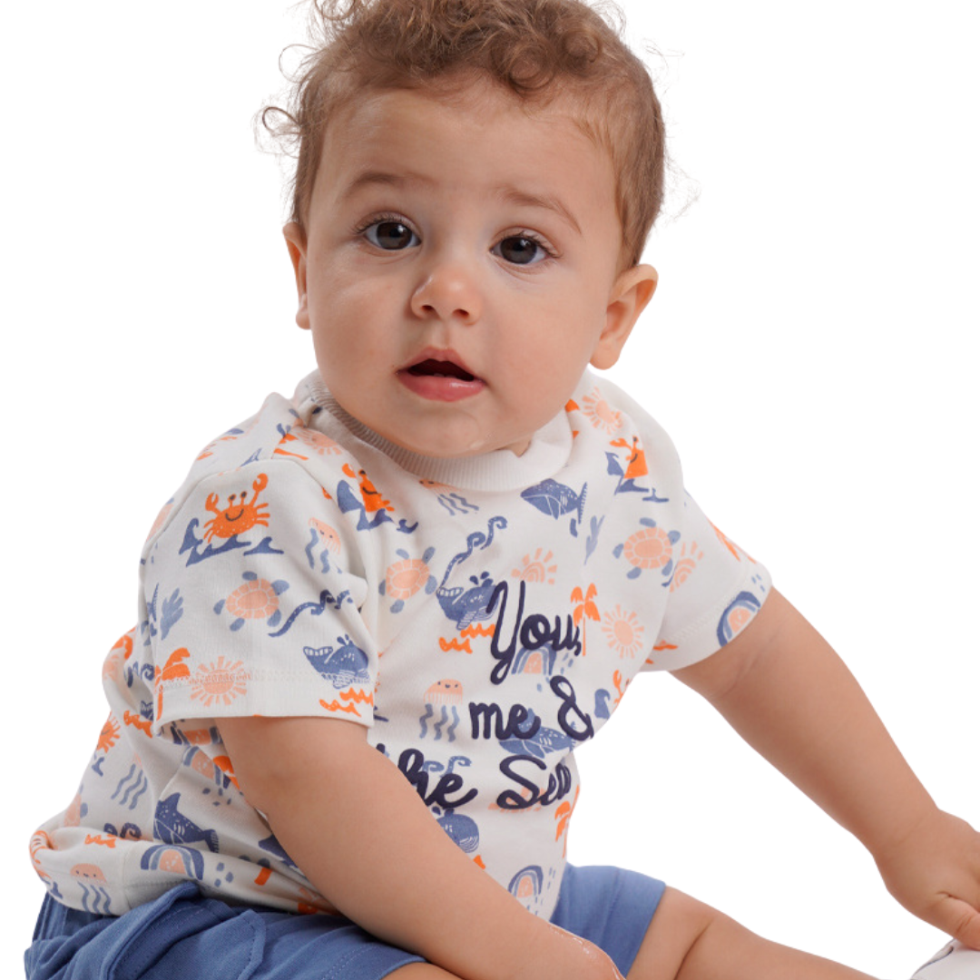 Βρεφικό Σετ "Summer Days" Mπλε Energiers 11-226477-0 - Energiers - MyHouseandKids
