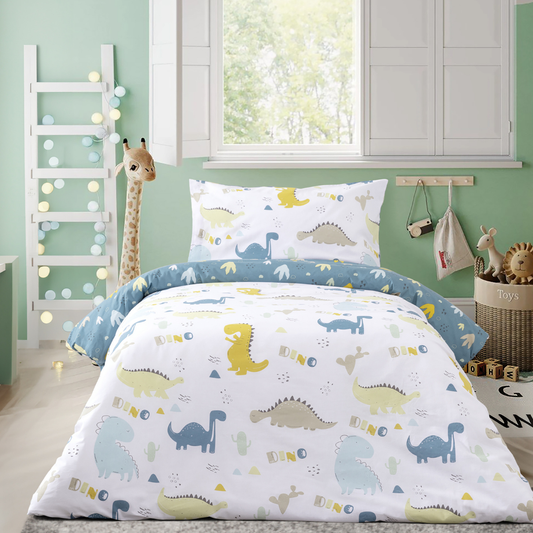Σεντόνια Σετ  με Λάστιχο Βαμβακερά  Super Dino - Νima - Kocoon - MyHouseandKids