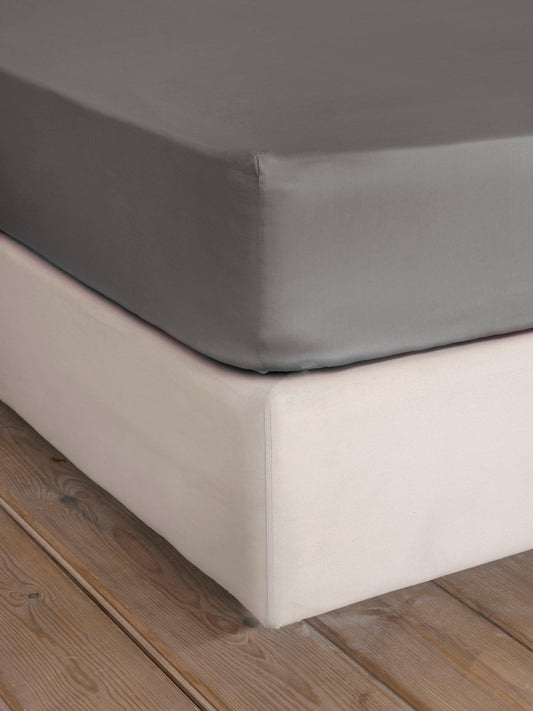 Σεντόνι Γίγας με Λάστιχο Superior Satin - Shadow Gray